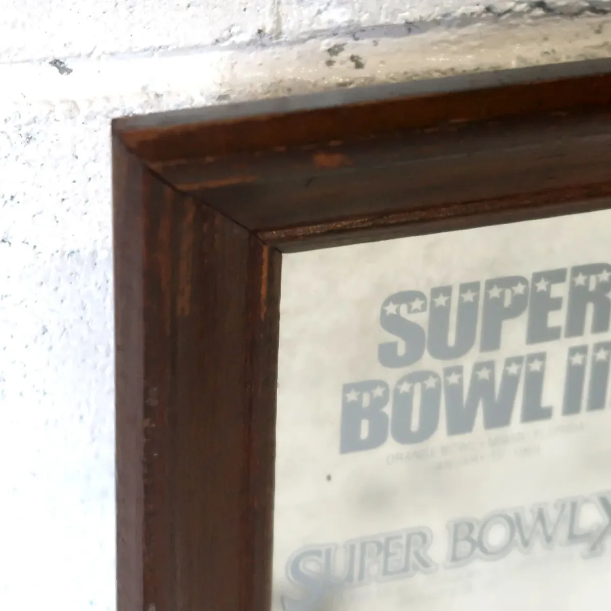 SUPER BOWL×Miller Lite ビンテージ パブミラー