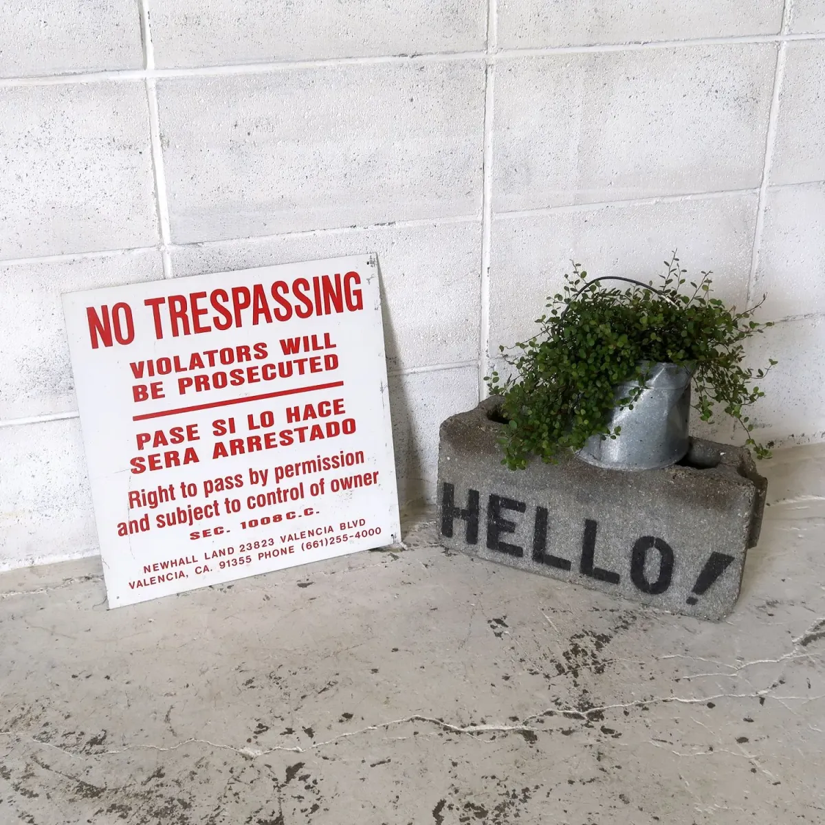 NO TRESPASSING ビンテージ メタルサイン