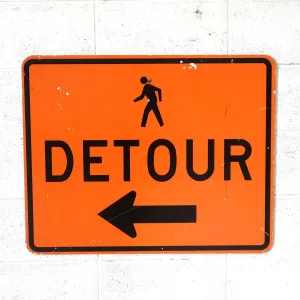 DETOUR ビンテージ ロードサイン