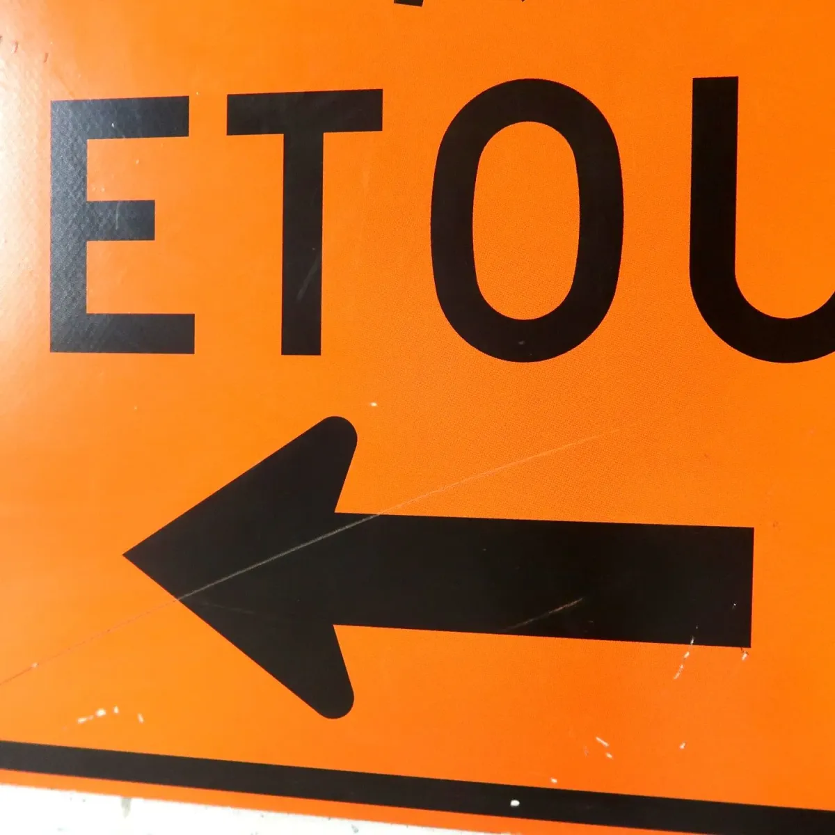 DETOUR ビンテージ ロードサイン