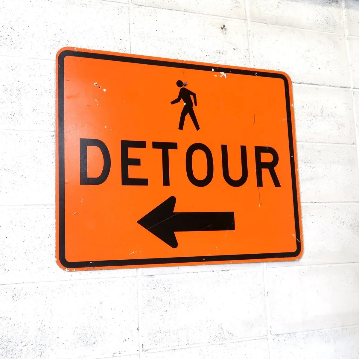 DETOUR ビンテージ ロードサイン
