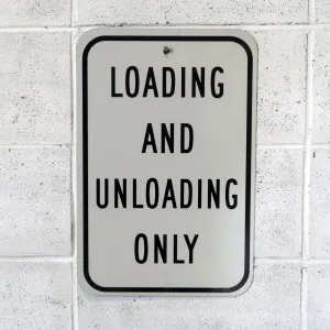 LOADING ONLY メタルサイン