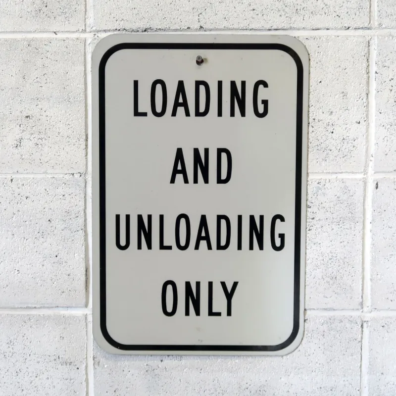 LOADING ONLY メタルサイン