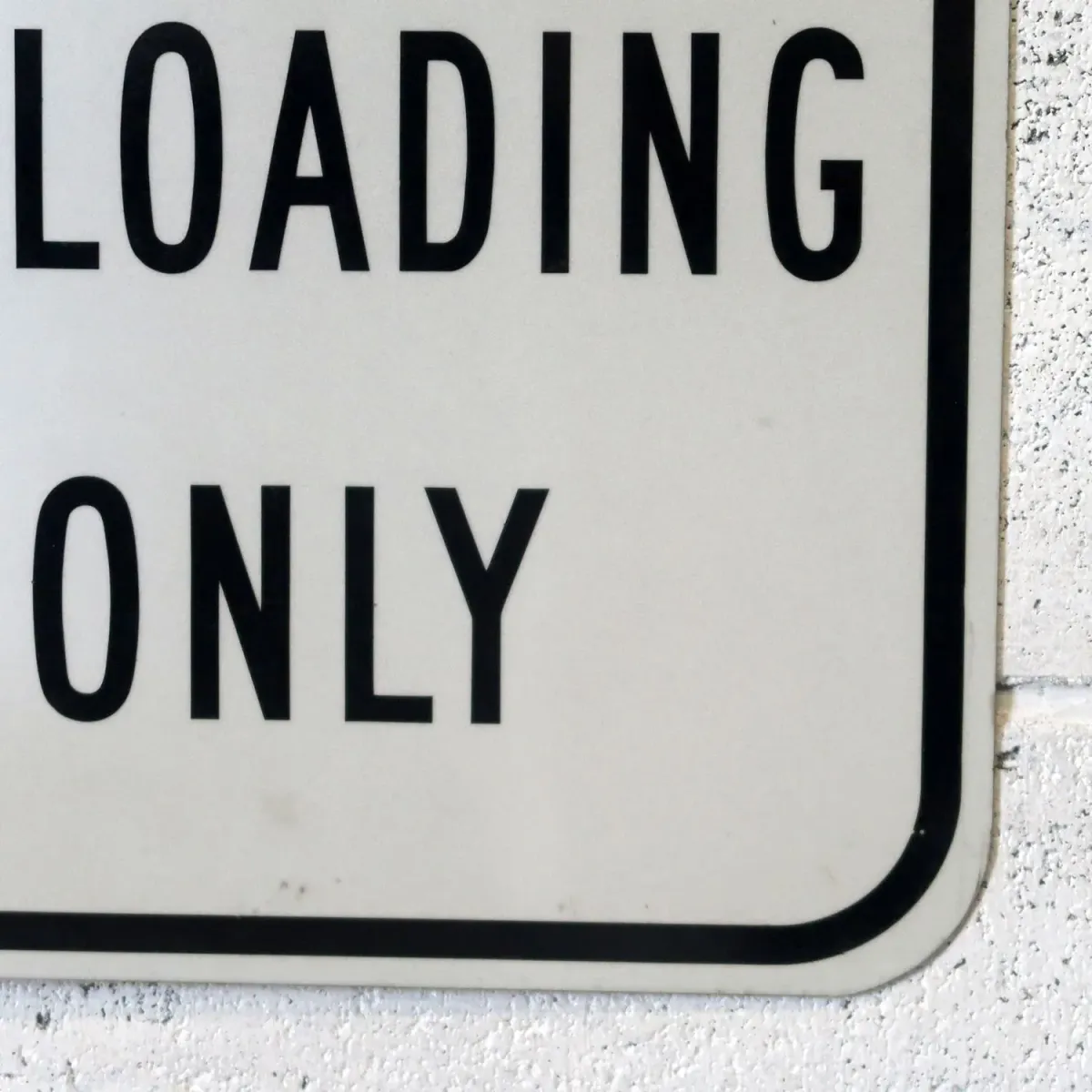 LOADING ONLY メタルサイン