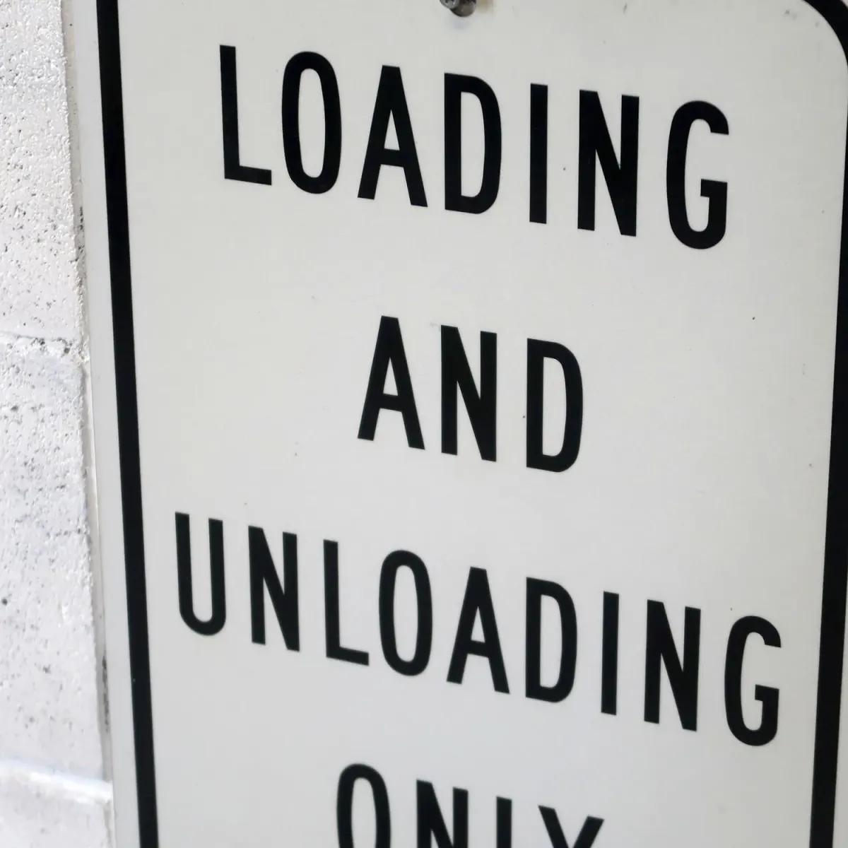 LOADING ONLY メタルサイン