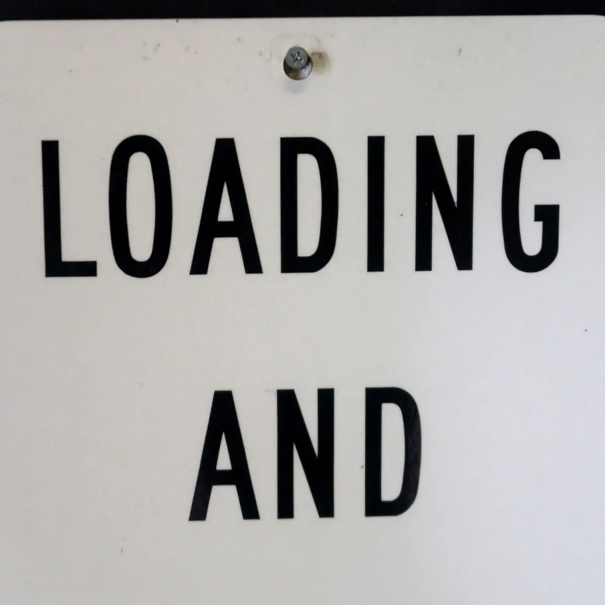 LOADING ONLY メタルサイン