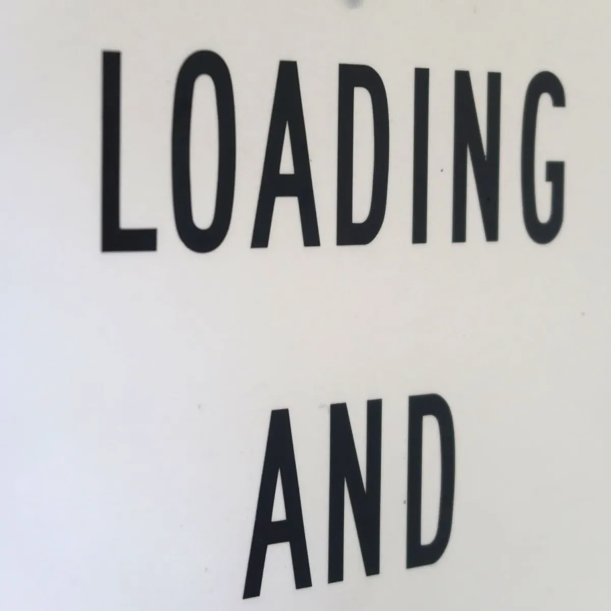 LOADING ONLY メタルサイン