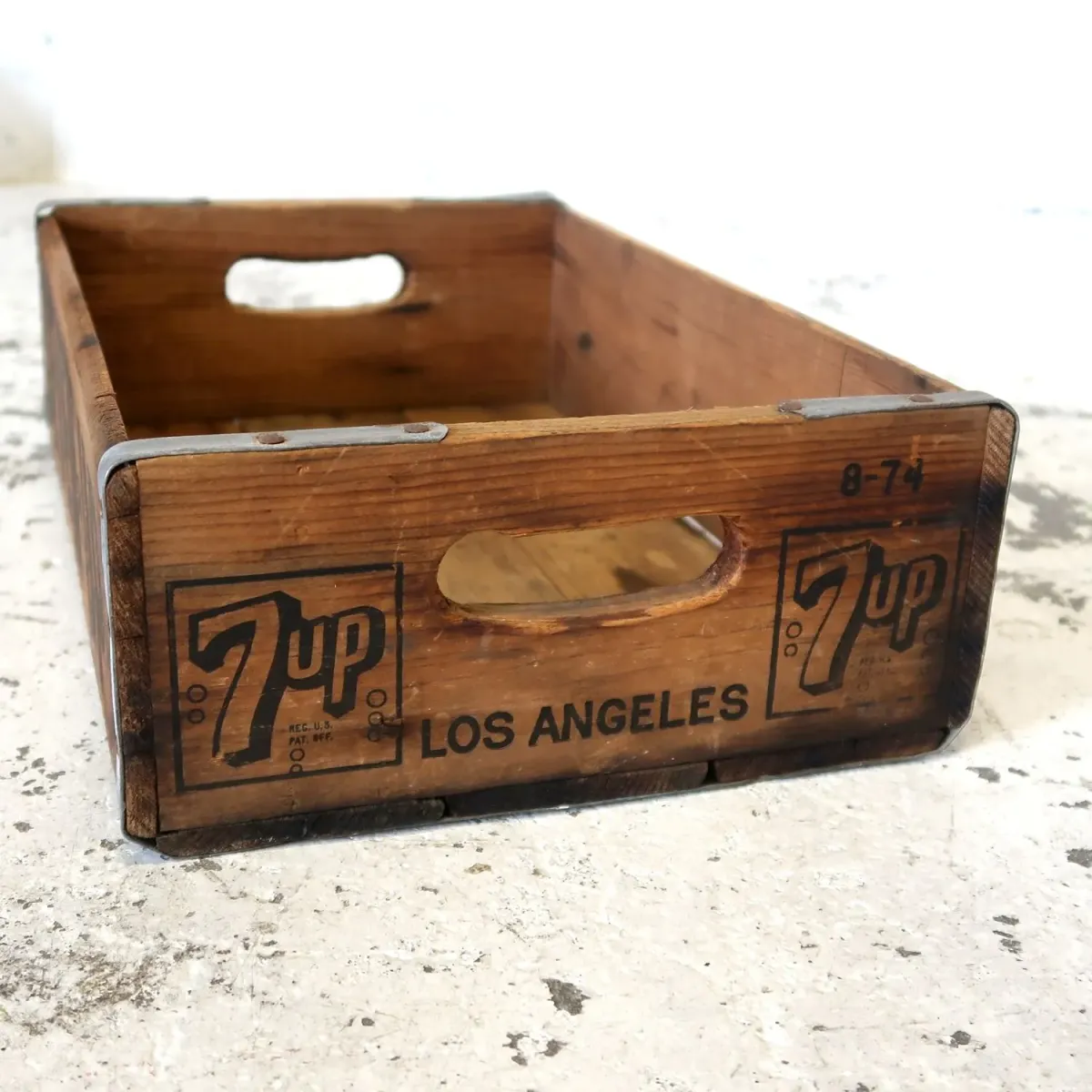 7up ビンテージ ウッドボックス