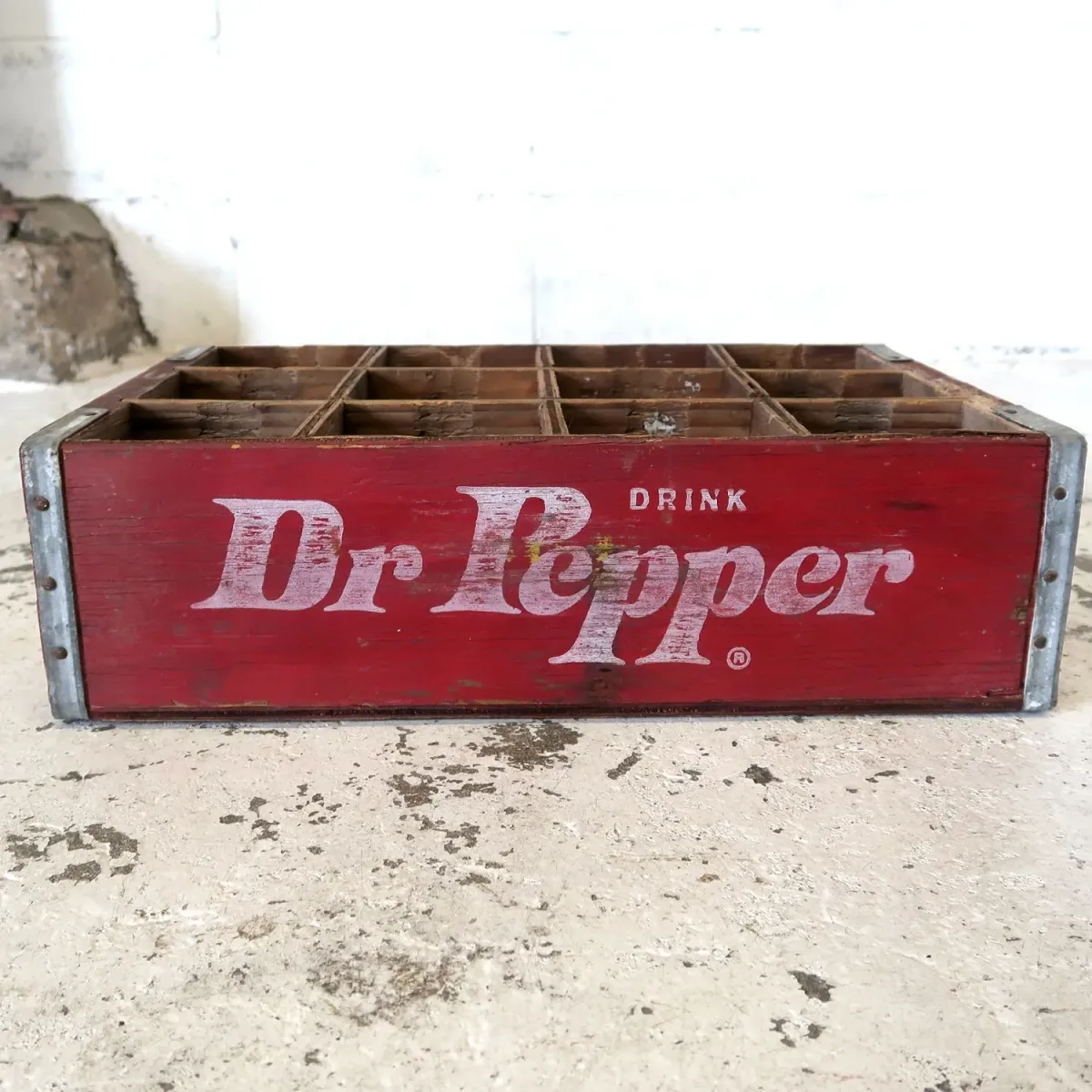 Dr Pepper ビンテージ ウッドボックス