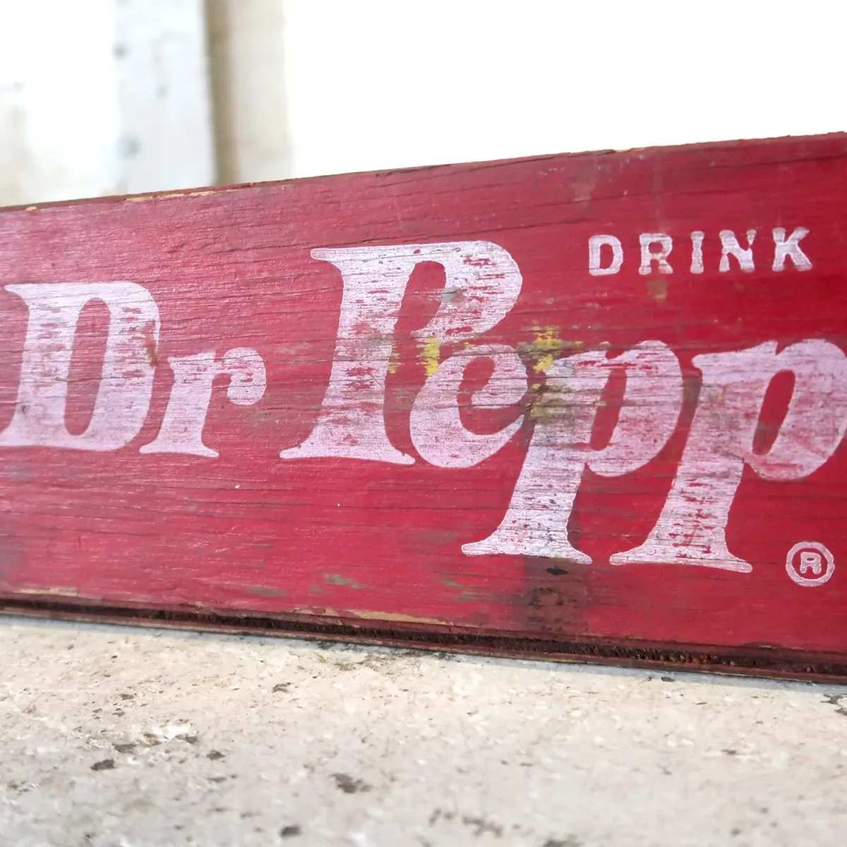 Dr Pepper ビンテージ ウッドボックス