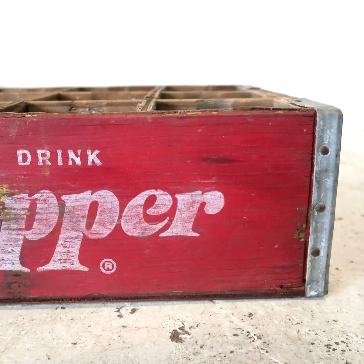 Dr Pepper ビンテージ ウッドボックス