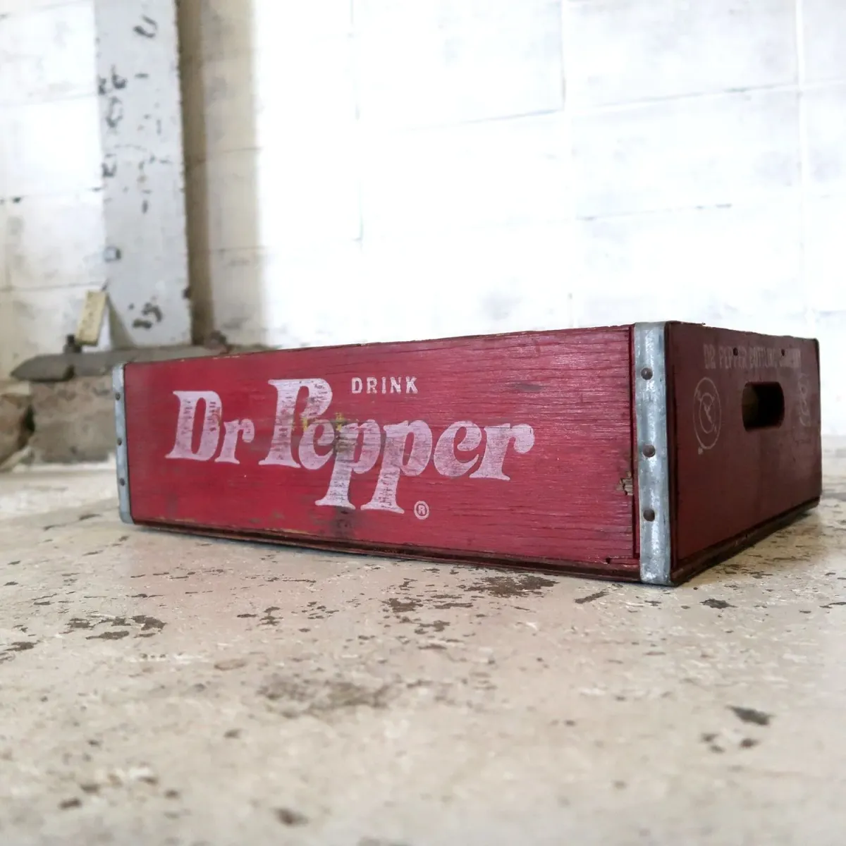 Dr Pepper ビンテージ ウッドボックス