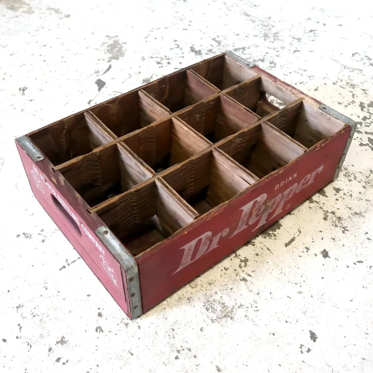 Dr Pepper ビンテージ ウッドボックス