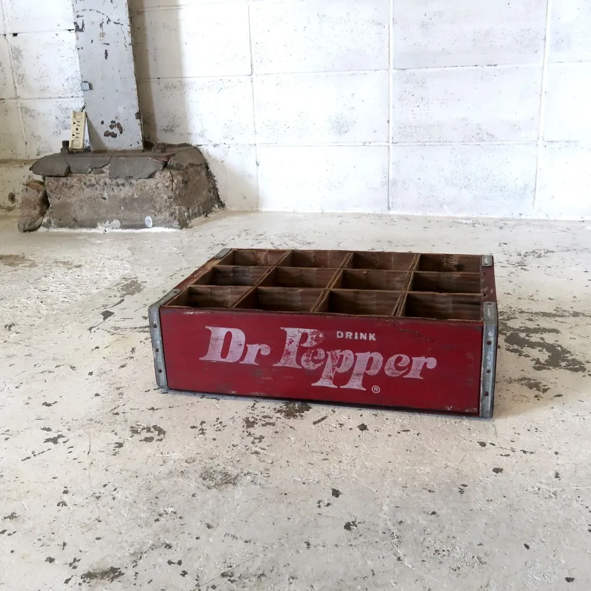 Dr Pepper ビンテージ ウッドボックス