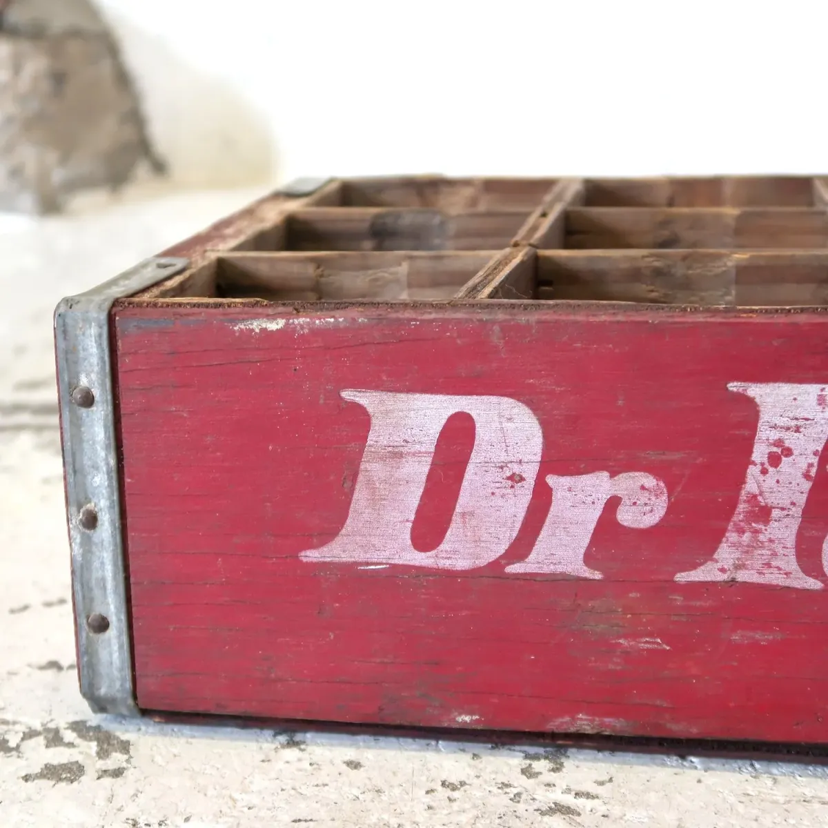 Dr Pepper ビンテージ ウッドボックス