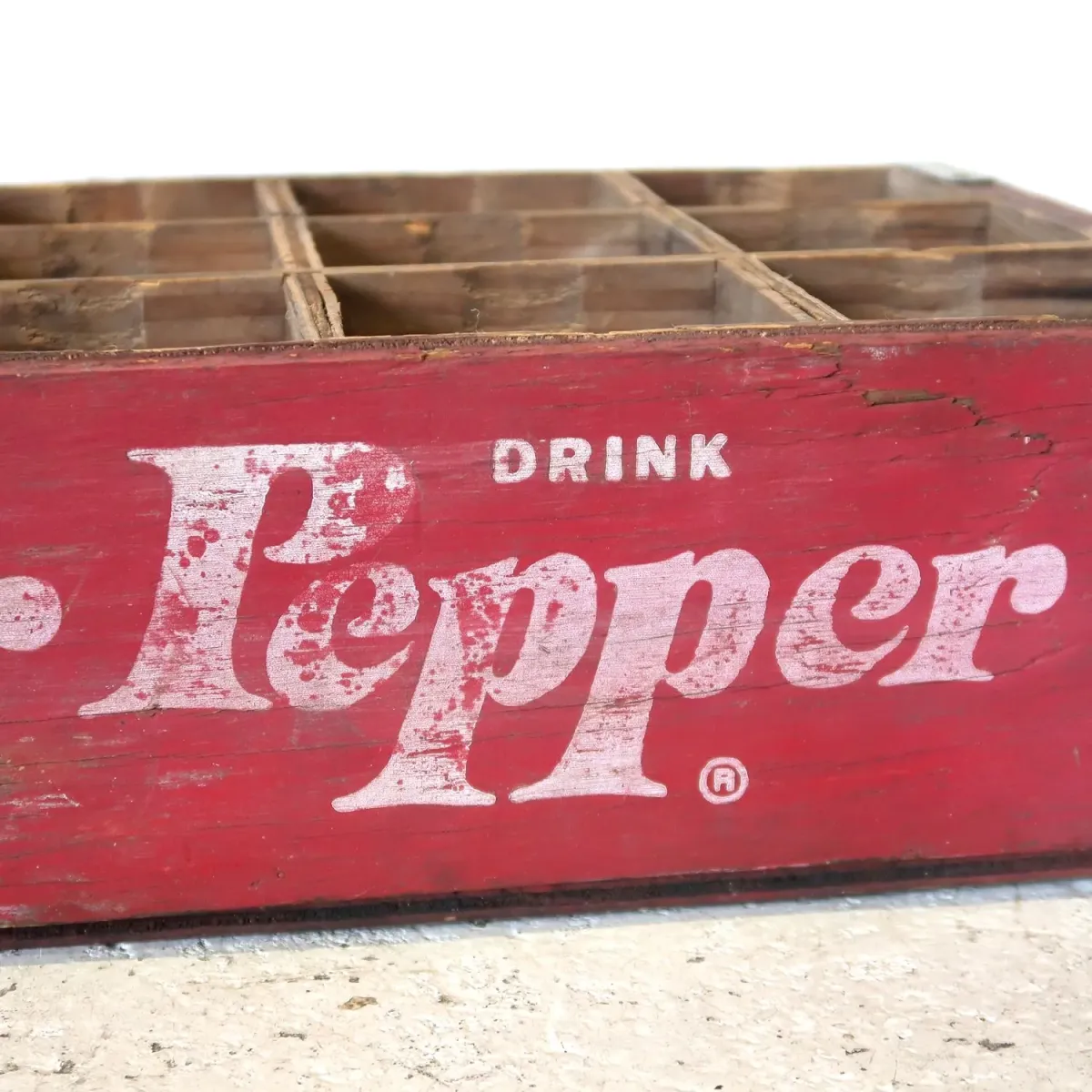 Dr Pepper ビンテージ ウッドボックス