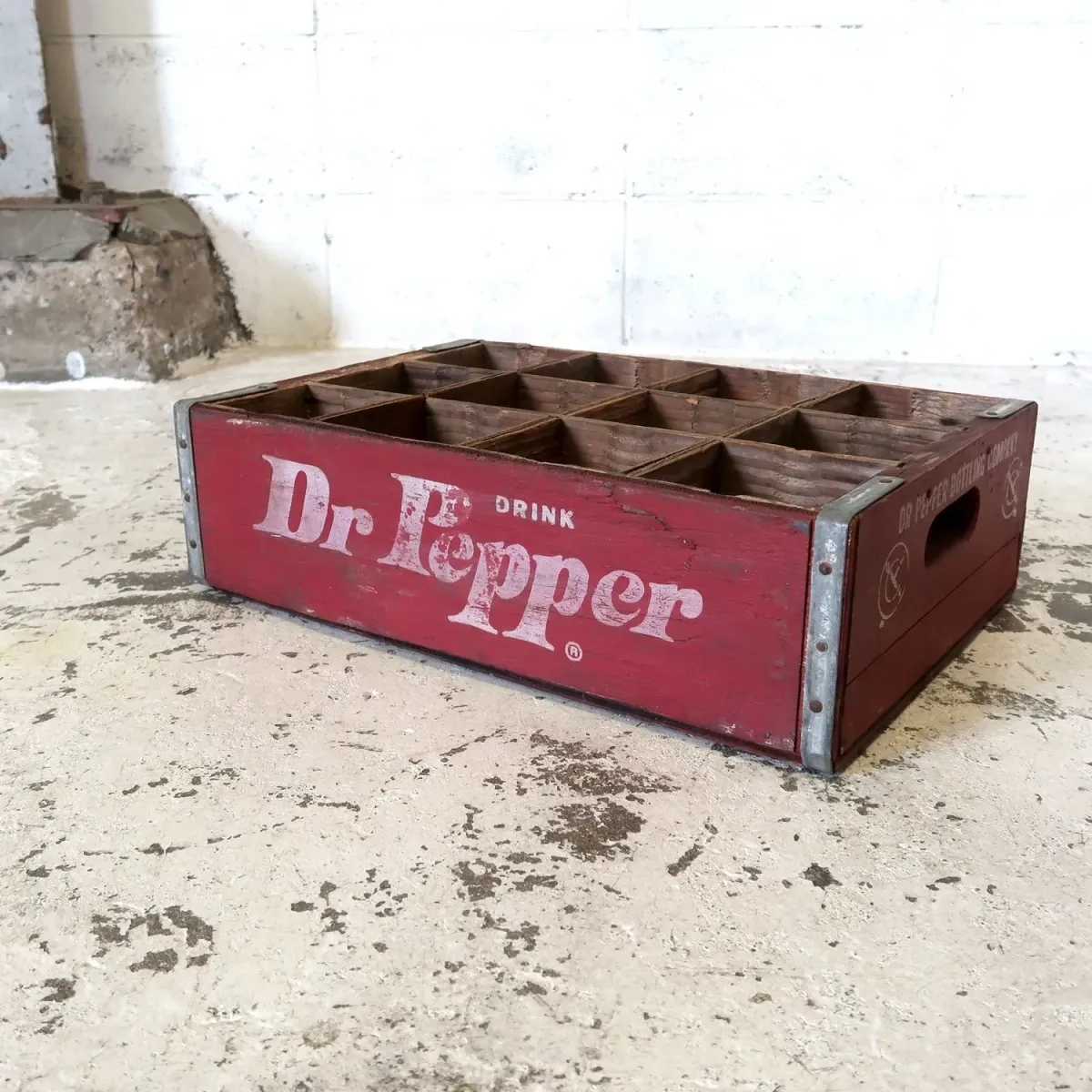 Dr Pepper ビンテージ ウッドボックス