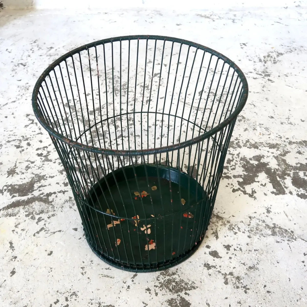 THE MASSILLON WIRE BASKET CO. ビンテージ ワイヤーメタル ゴミ箱