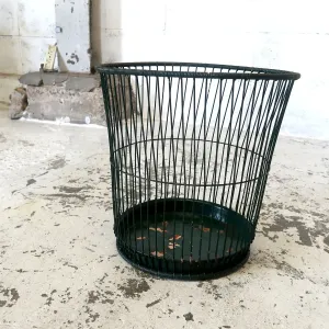 THE MASSILLON WIRE BASKET CO. ビンテージ ワイヤーメタル ゴミ箱