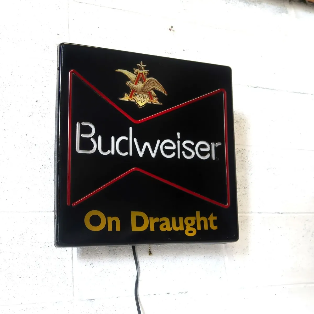 Budweiser ビンテージ ネオンデザイン ライトサイン