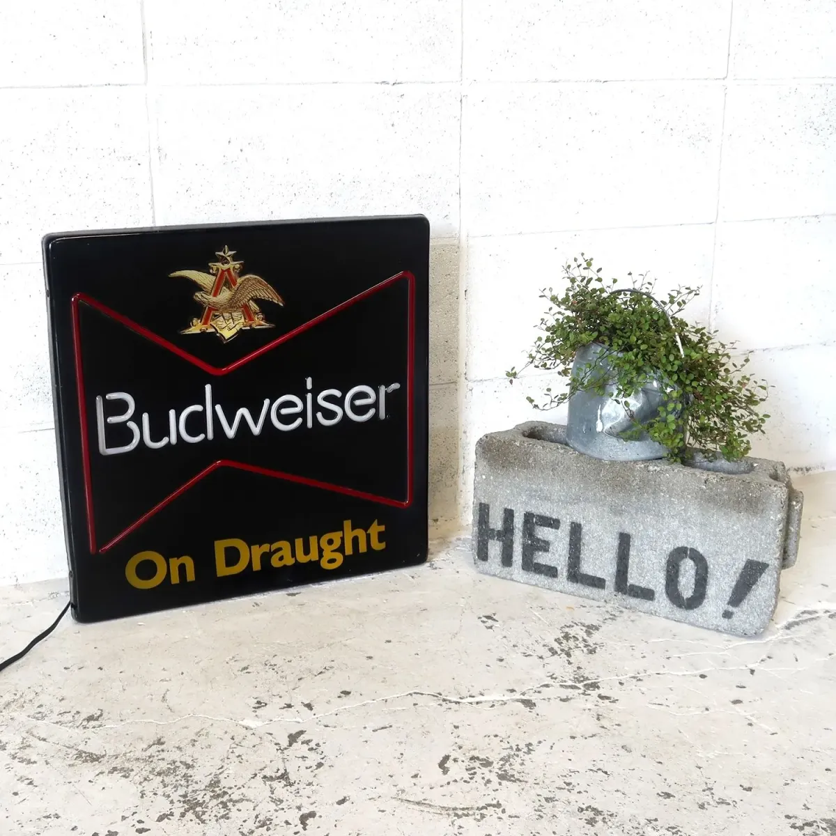 Budweiser ビンテージ ネオンデザイン ライトサイン
