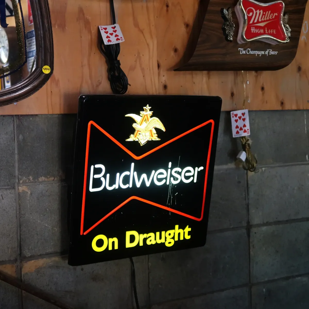 Budweiser ビンテージ ネオンデザイン ライトサイン