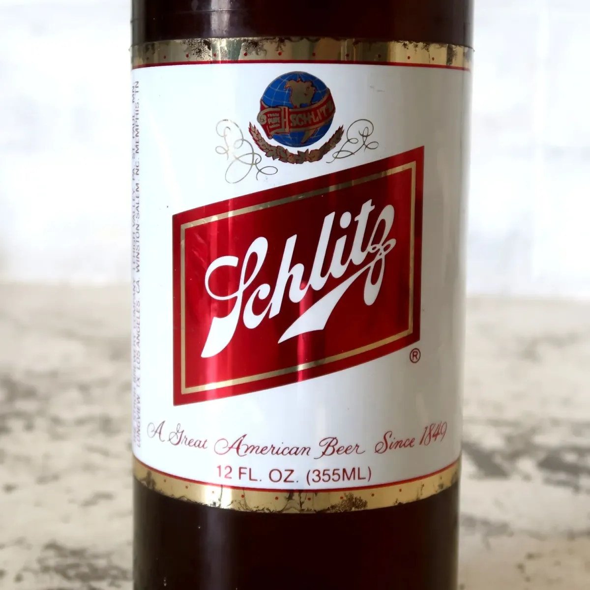 Schlitz ビンテージ ビアボトル型ディスプレイ コインバンク
