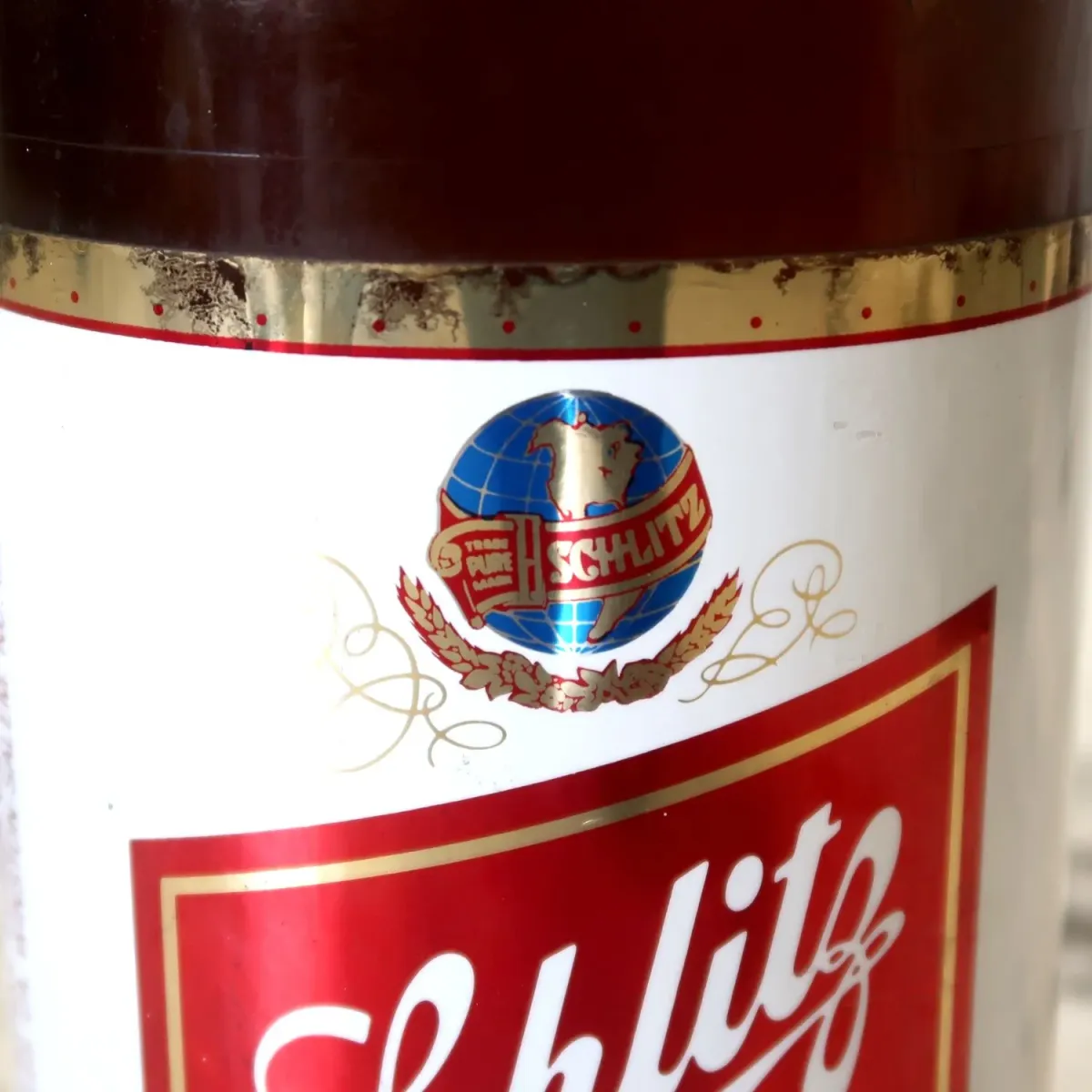 Schlitz ビンテージ ビアボトル型ディスプレイ コインバンク