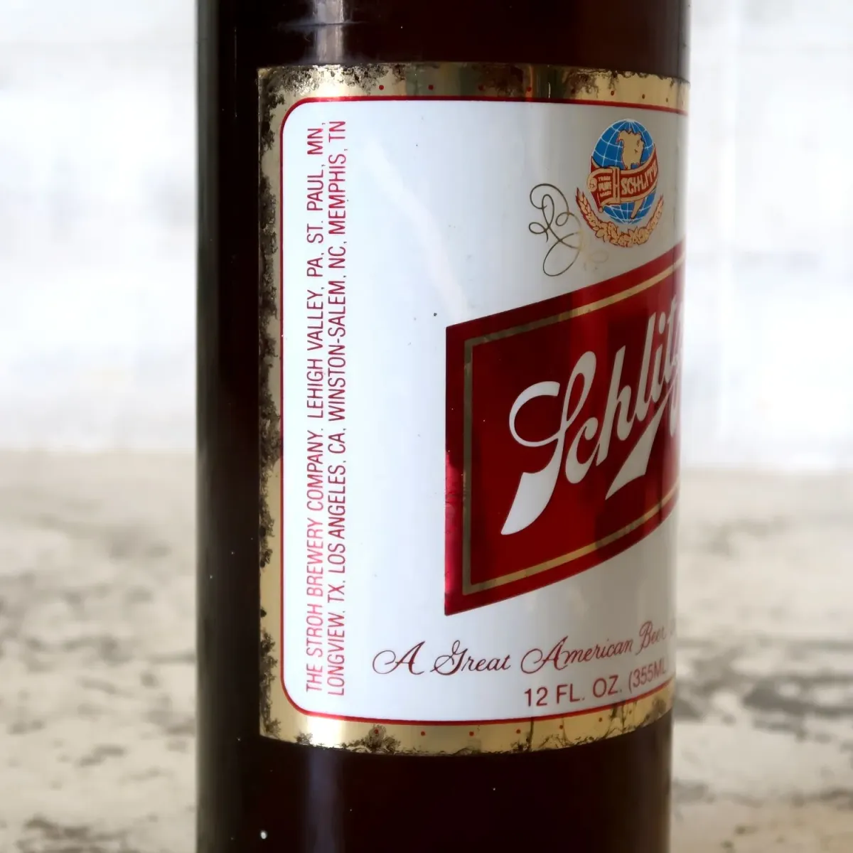 Schlitz ビンテージ ビアボトル型ディスプレイ コインバンク