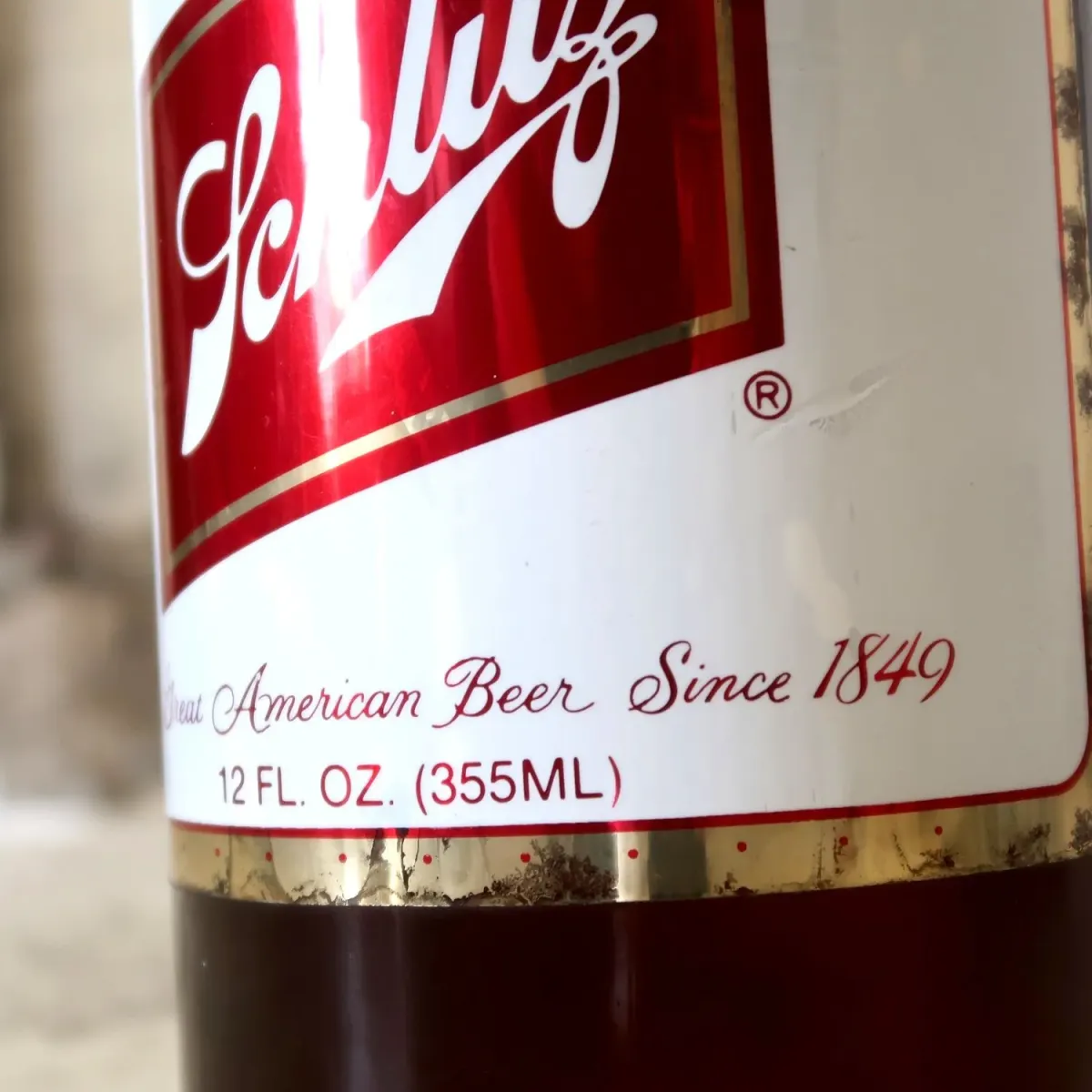 Schlitz ビンテージ ビアボトル型ディスプレイ コインバンク