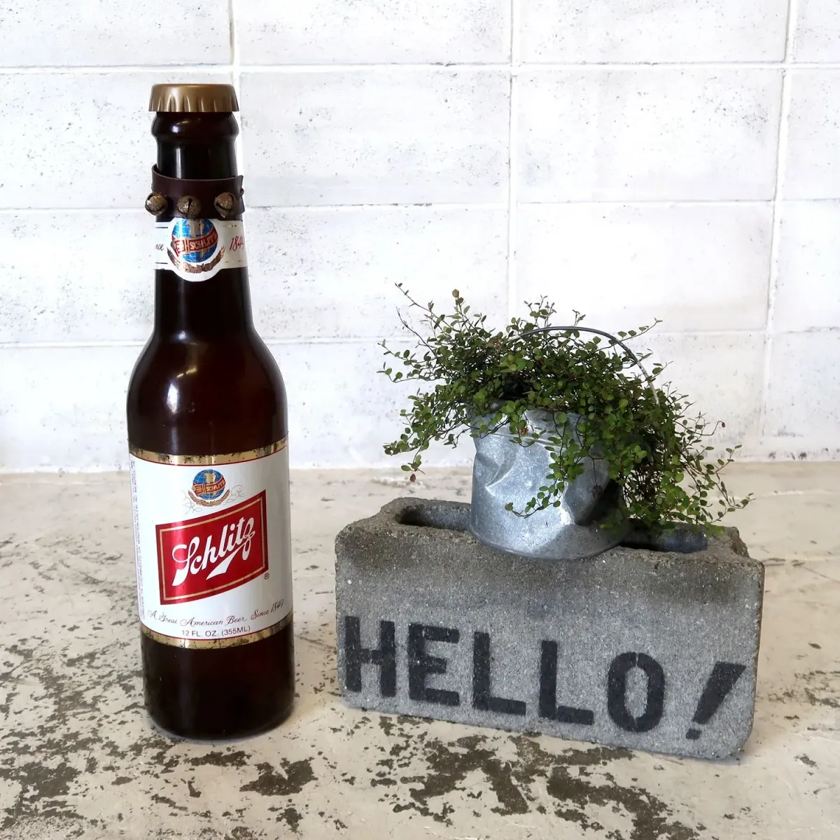 Schlitz ビンテージ ビアボトル型ディスプレイ コインバンク