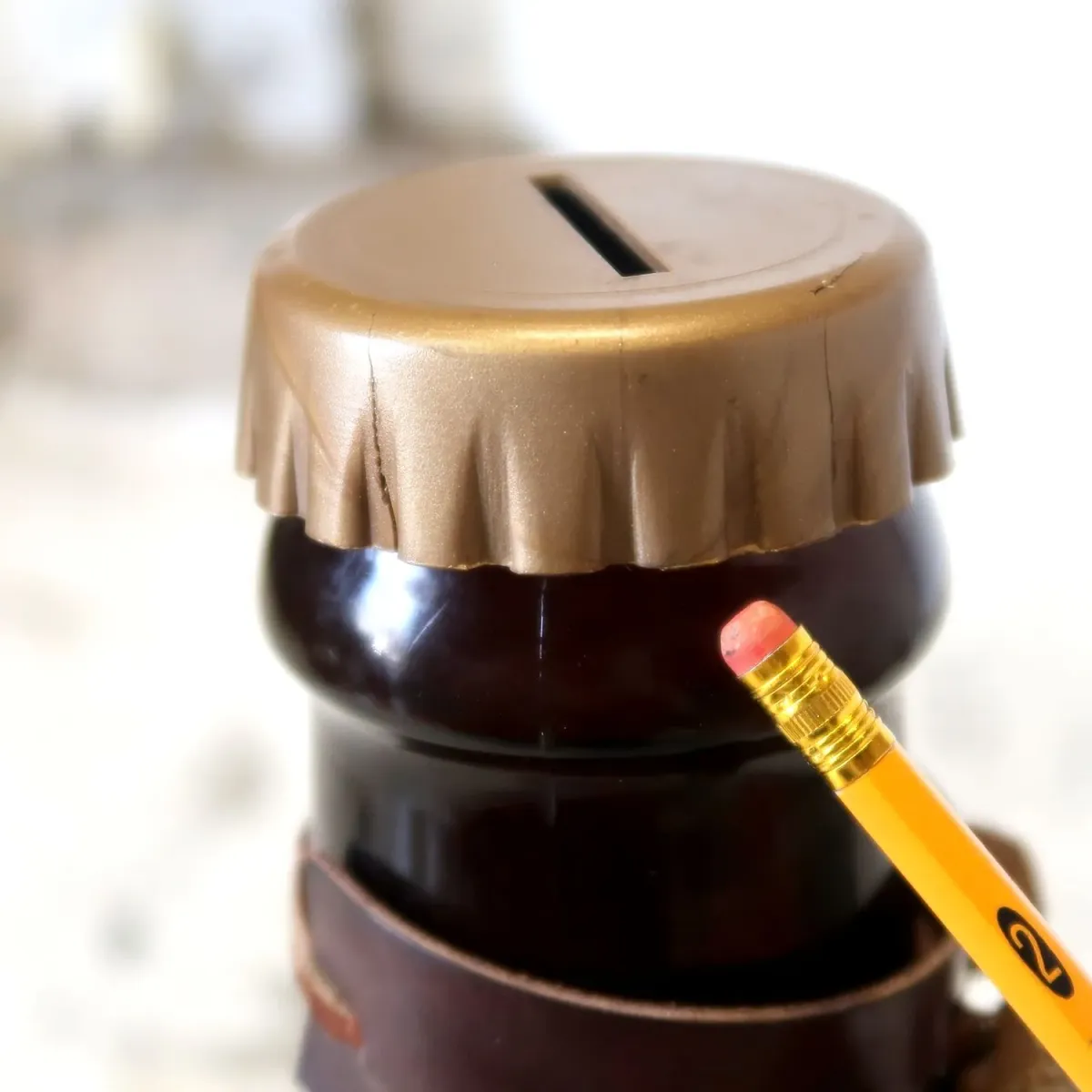 Schlitz ビンテージ ビアボトル型ディスプレイ コインバンク