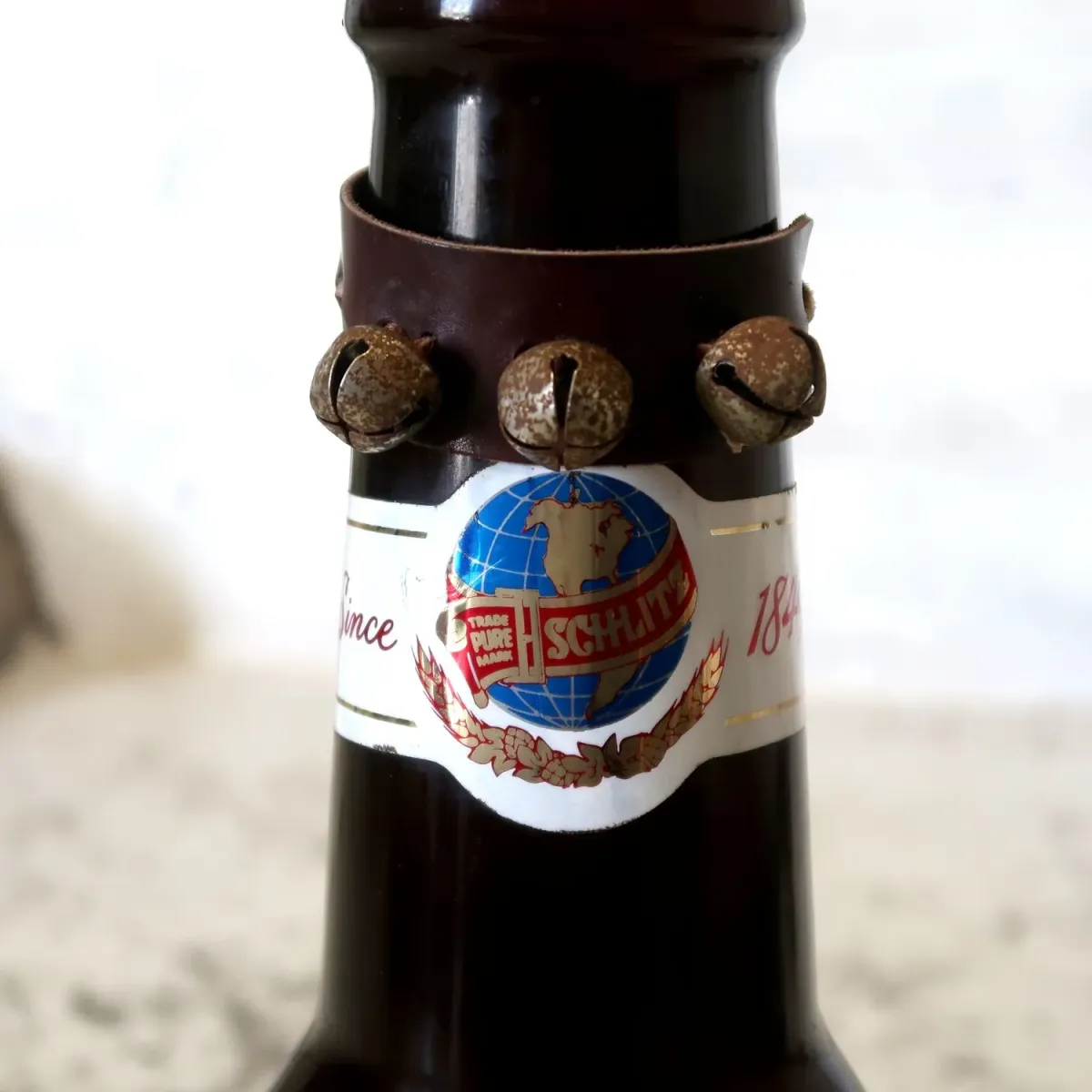 Schlitz ビンテージ ビアボトル型ディスプレイ コインバンク