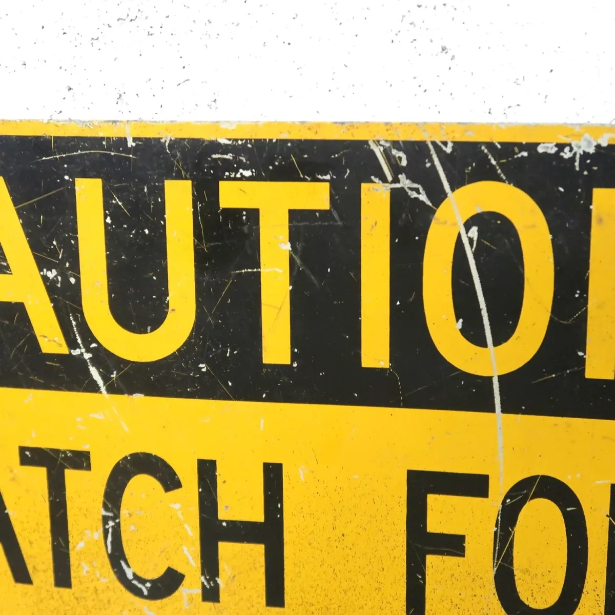 CAUTION ビンテージ ロードサイン