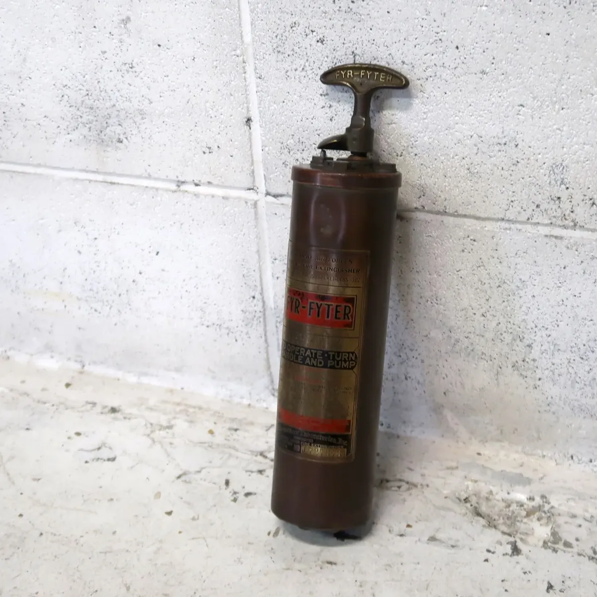 ビンテージ 消火器 銅×真鍮