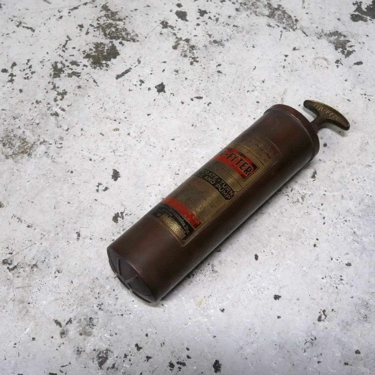 ビンテージ 消火器 銅×真鍮