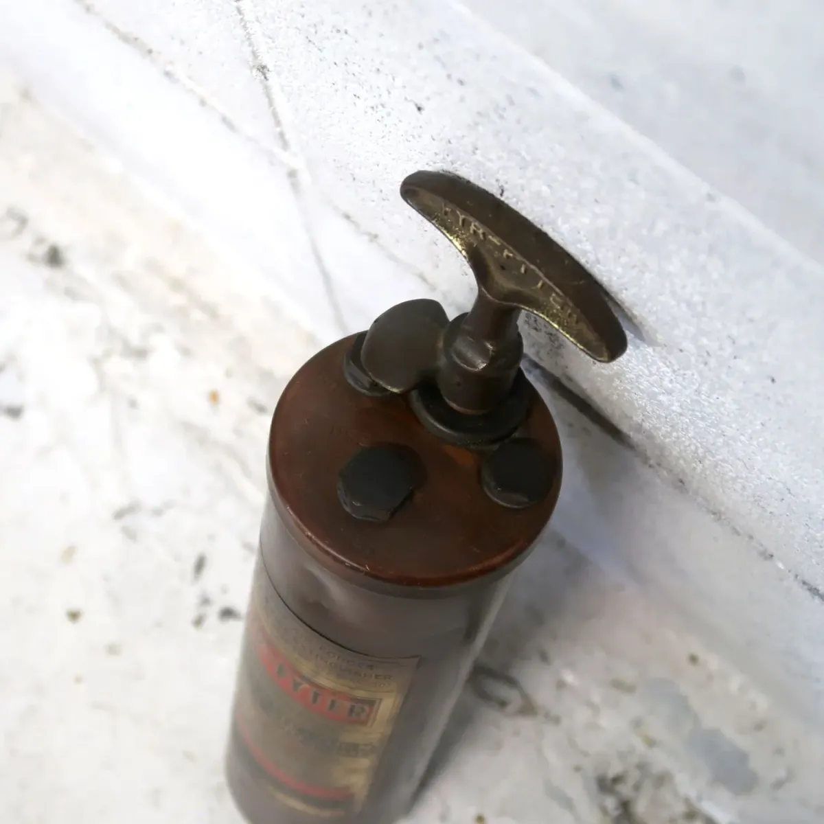 ビンテージ 消火器 銅×真鍮