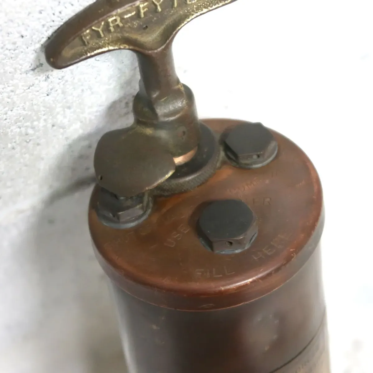 ビンテージ 消火器 銅×真鍮