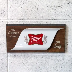 Miller HIGH LIFE ビンテージ ウォールサイン