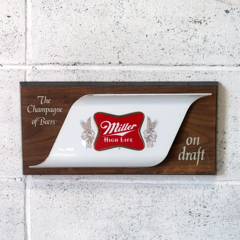 Miller HIGH LIFE ビンテージ ウォールサイン