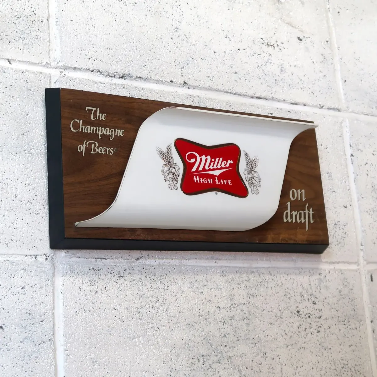 Miller HIGH LIFE ビンテージ ウォールサイン