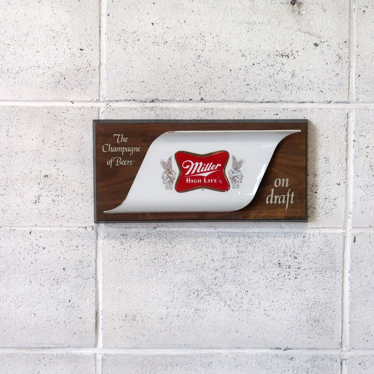 Miller HIGH LIFE ビンテージ ウォールサイン
