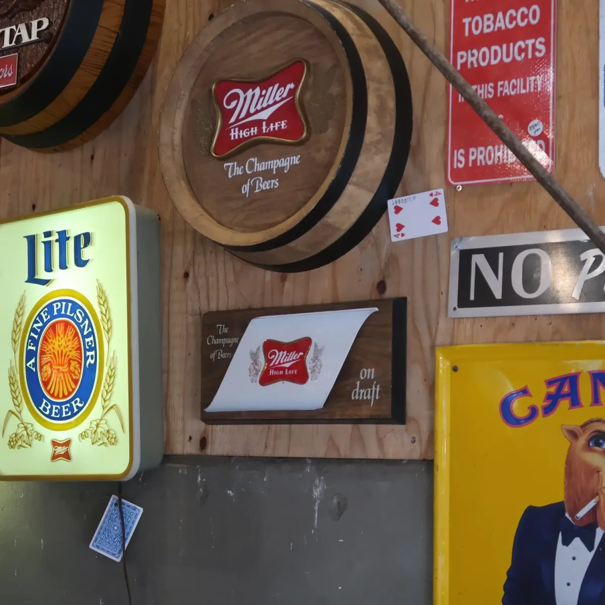 Miller HIGH LIFE ビンテージ ウォールサイン