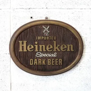 Heineken ビンテージ ウォールサイン