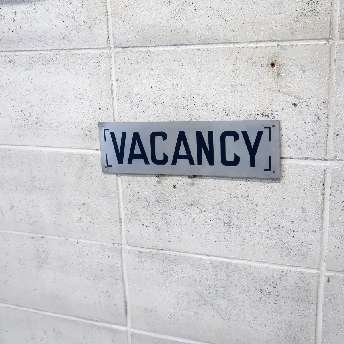 VACANCY メタルプレート