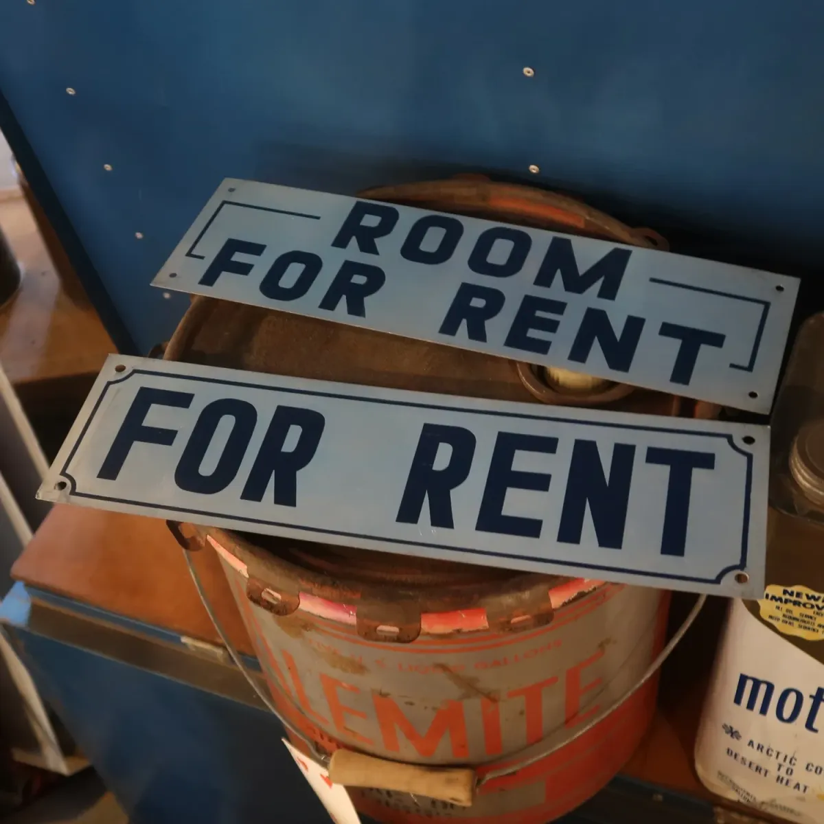 ROOM FOR RENT メタルプレート