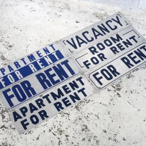 ROOM FOR RENT メタルプレート