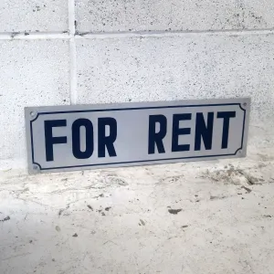 FOR RENT メタルプレート