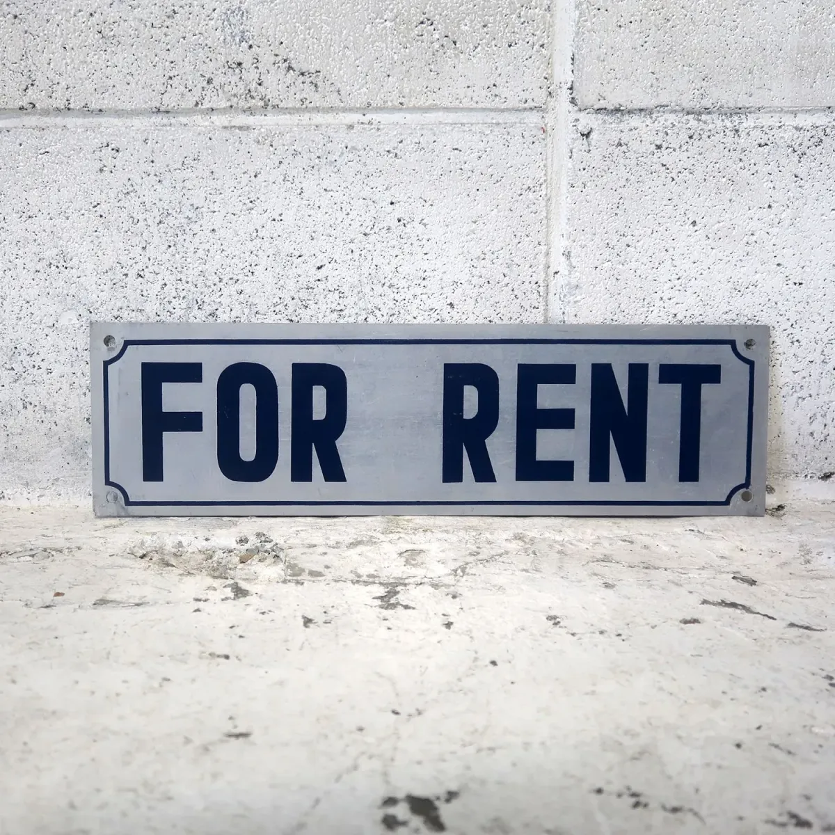 FOR RENT メタルプレート