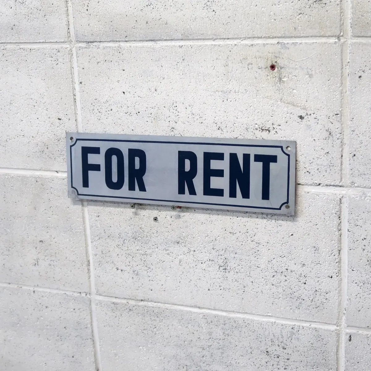 FOR RENT メタルプレート